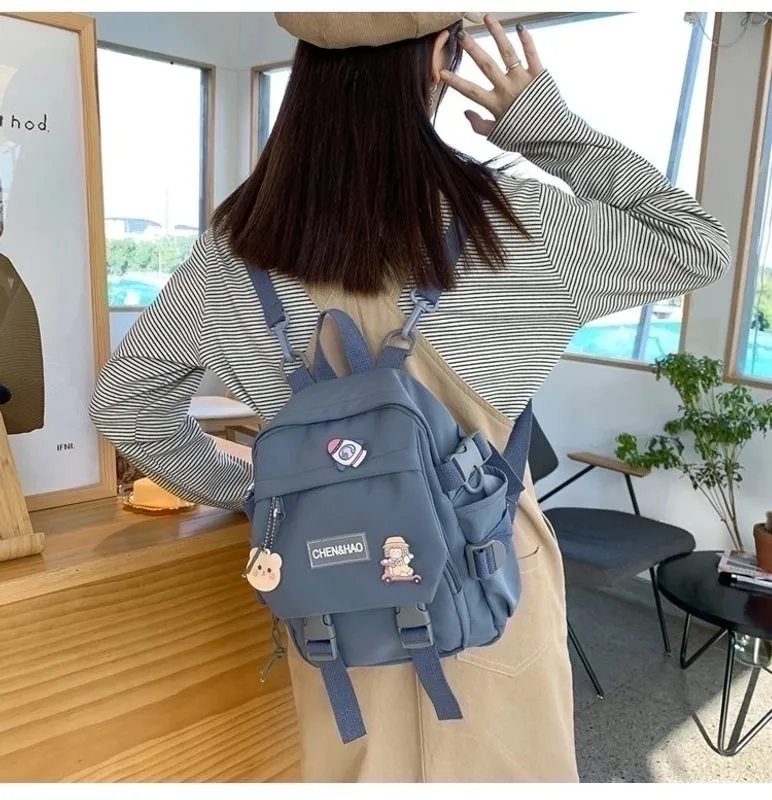 12 Inch Women's Backpack Street Fashion Backpacks