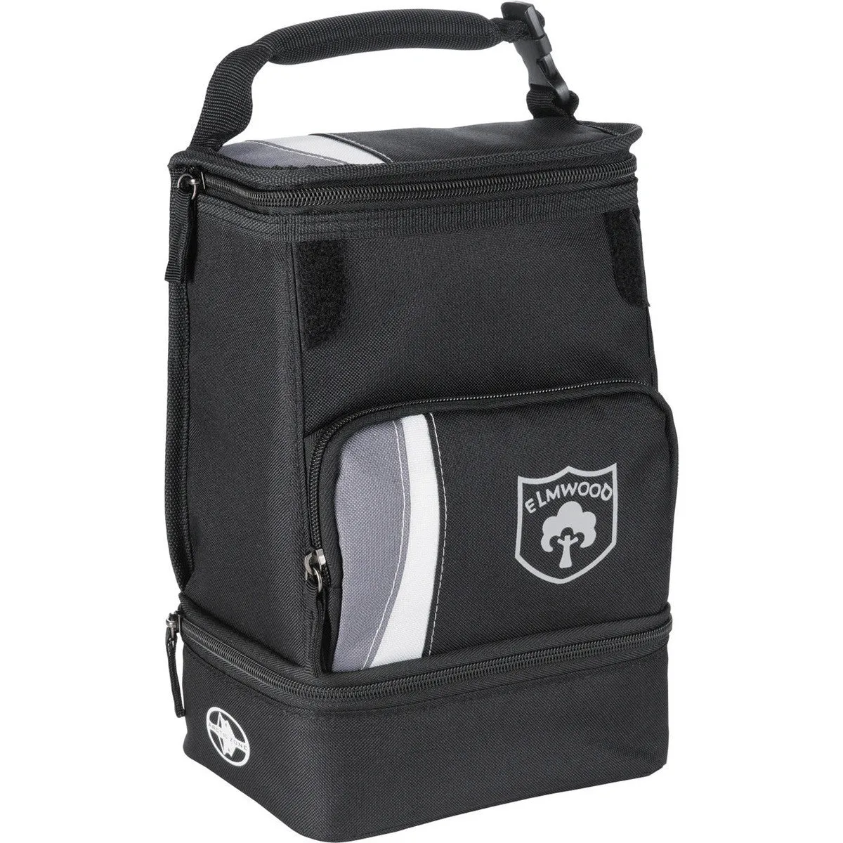 Arctic Zone Black Dual Compartment Lunch Cooler