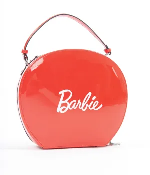 Barbie x Unique Vintage 1950s Red Leatherette Commuter Set Circle Bag