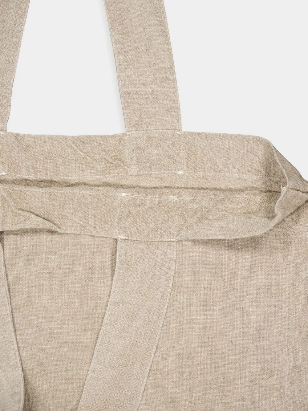 Beige Linen Escapade Bag