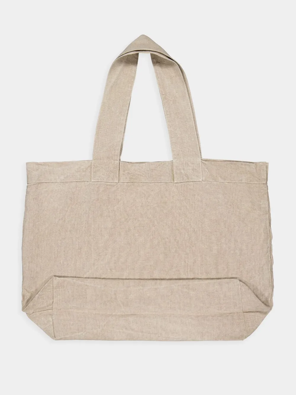 Beige Linen Escapade Bag