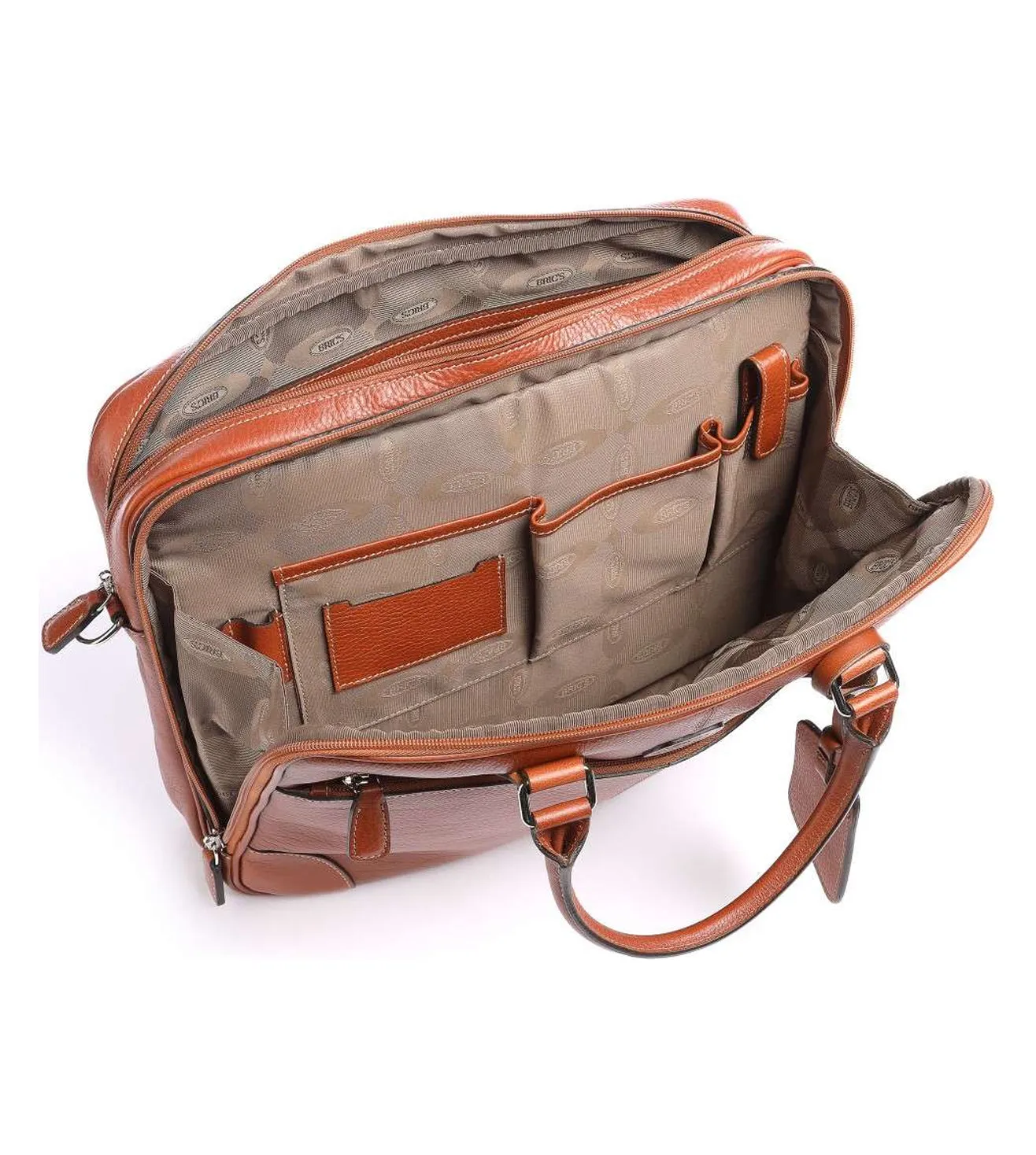 Bric's Life Pelle Unisex Tan Laptop Briefcase