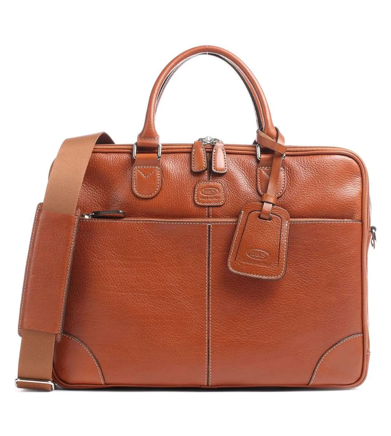 Bric's Life Pelle Unisex Tan Laptop Briefcase