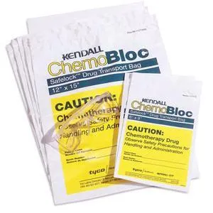 ChemoPlus Chemo Drug Transport Bag 6" x 9", White