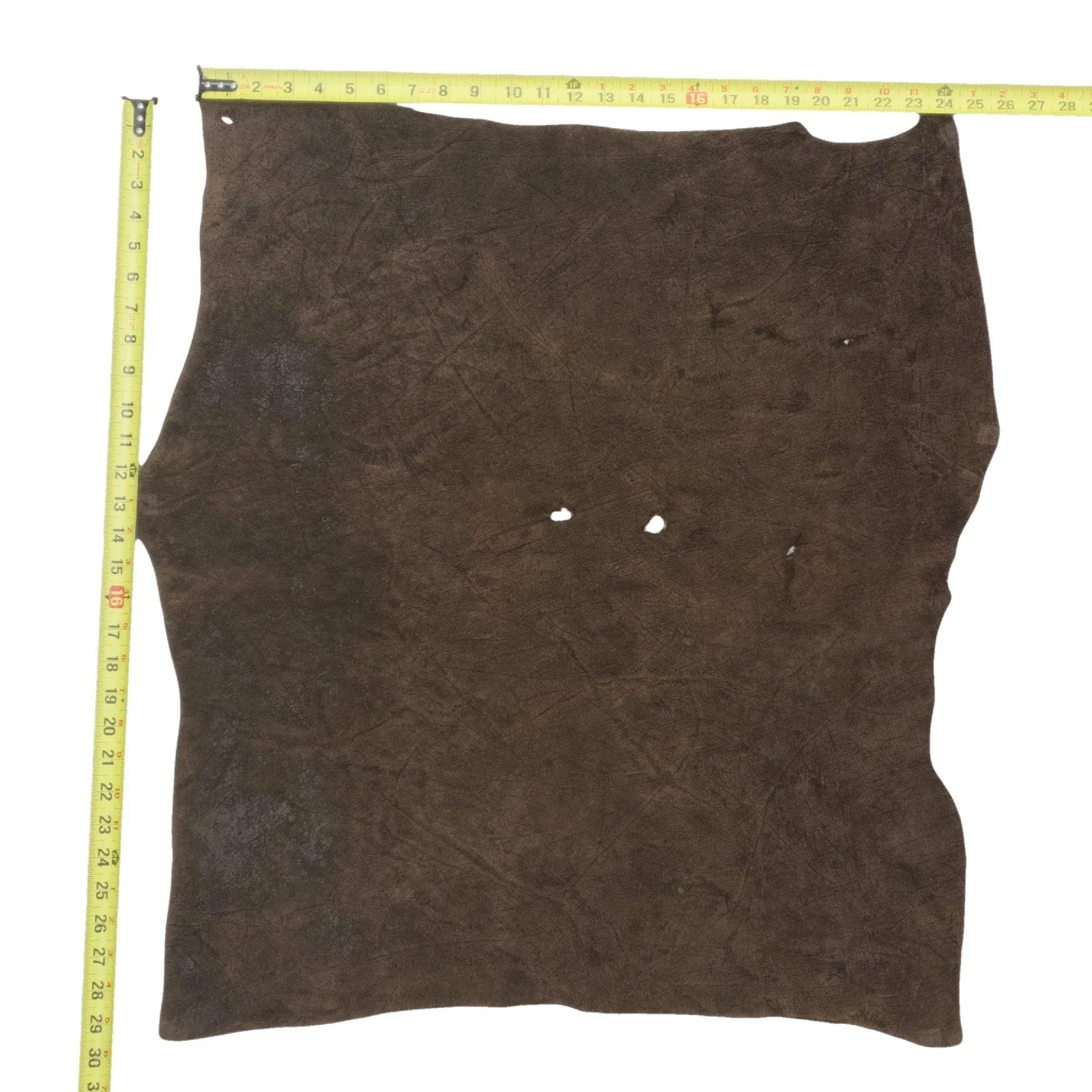 Chocolate Brown, 5-6 oz, 1-5 Sq Ft, Genuine Hippo Hides