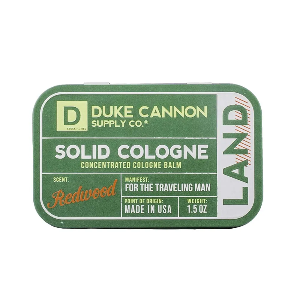 Duke Cannon Solid Cologne Redwood Scent Concentrated Balm SCMIX12-LAND