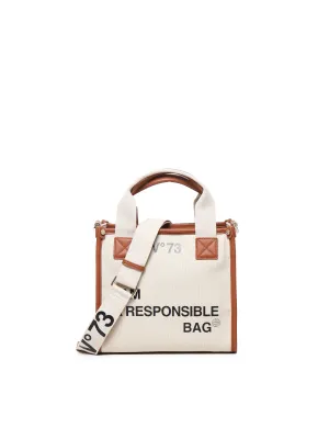 Eco-Leather Canvas Responsibility Tote Bag