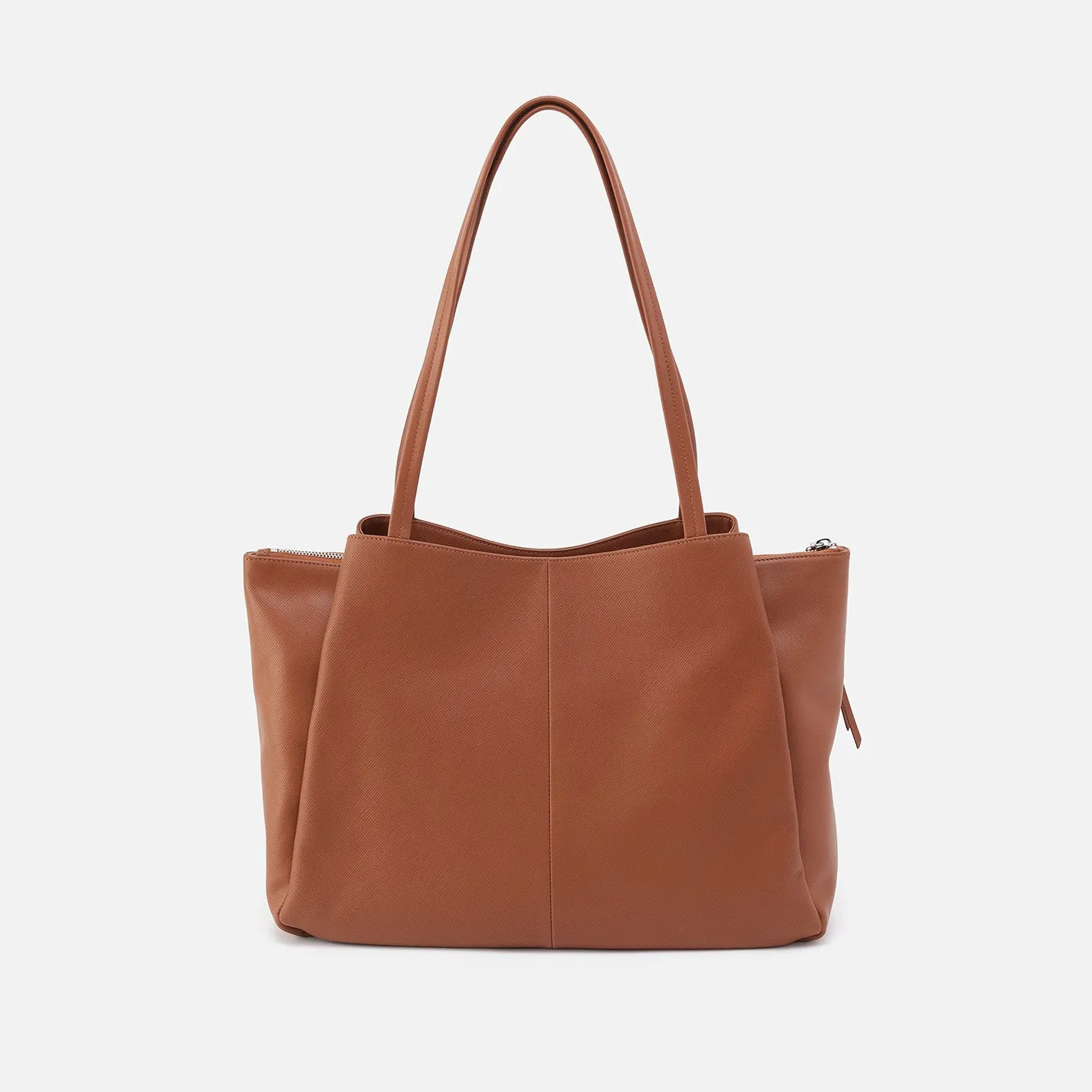 Essential Large Tote In Soft Saffiano Leather - Lion