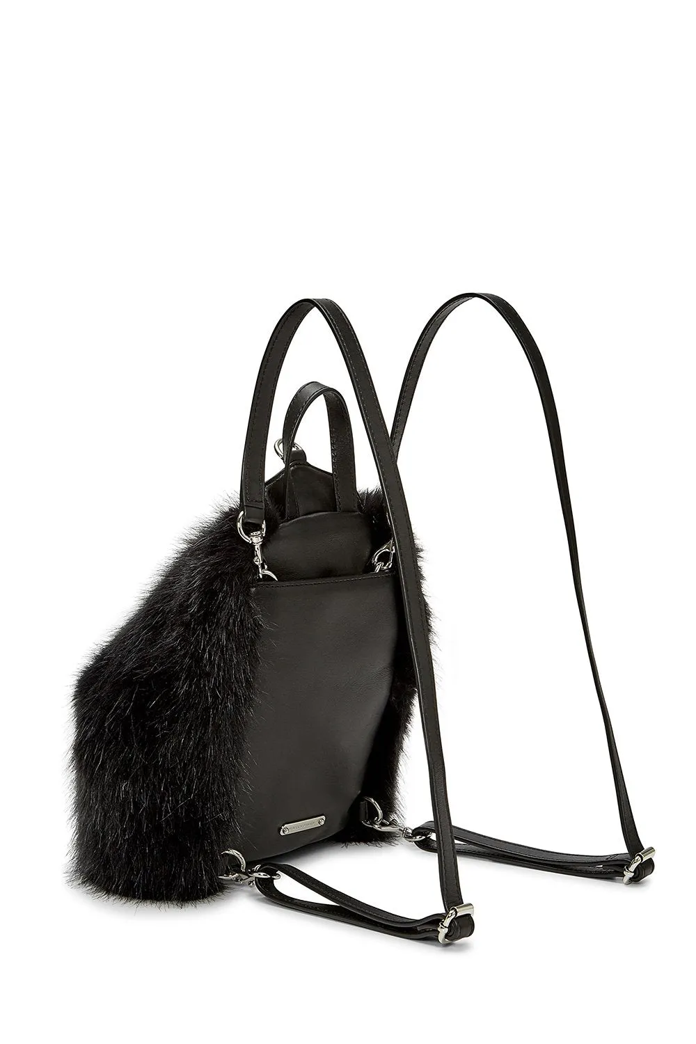 Faux Fur Convertible Mini Julian Backpack