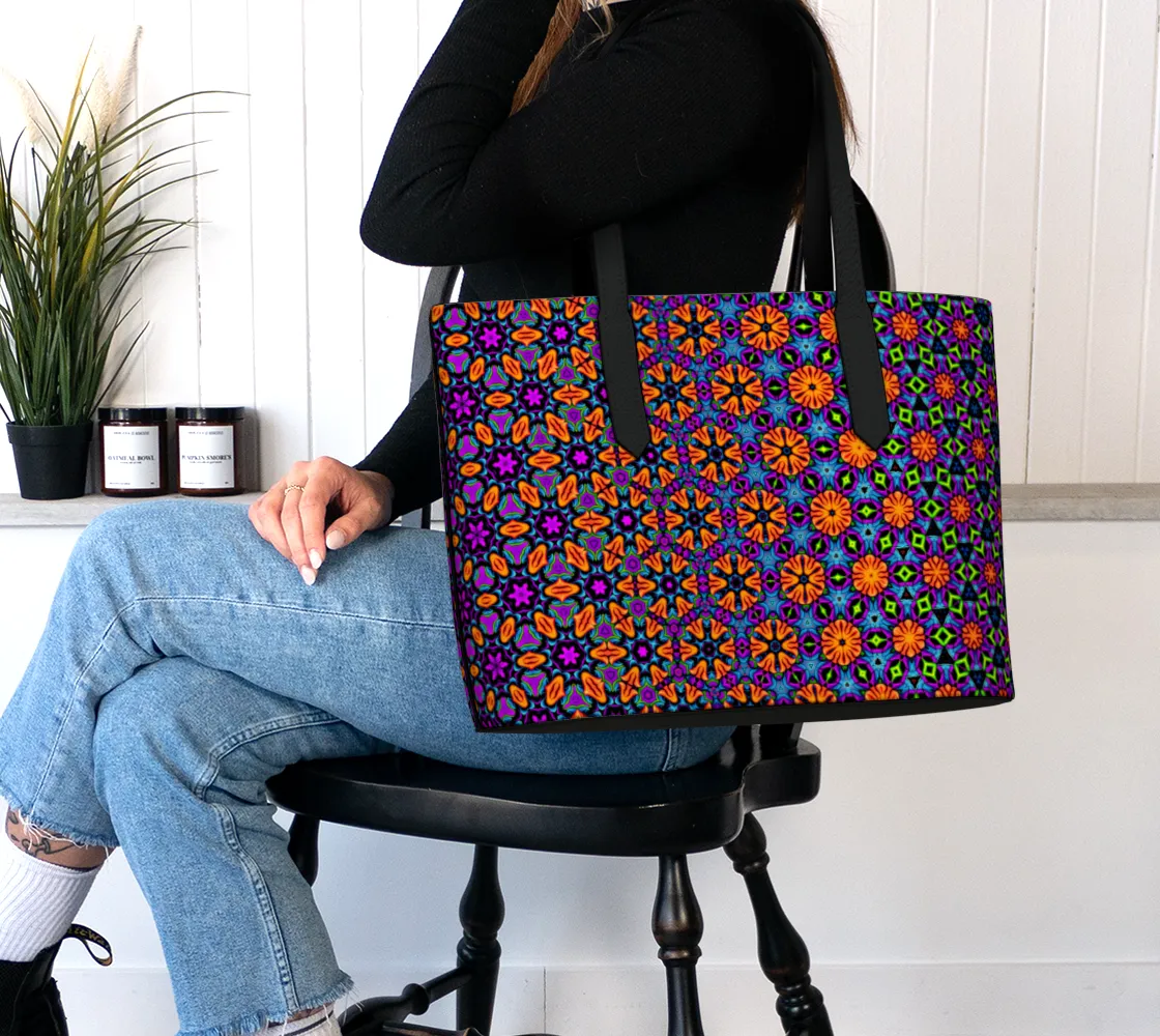 INNER VISUALS VEGAN LEATHER TOTE BAG | CAMERON GRAY