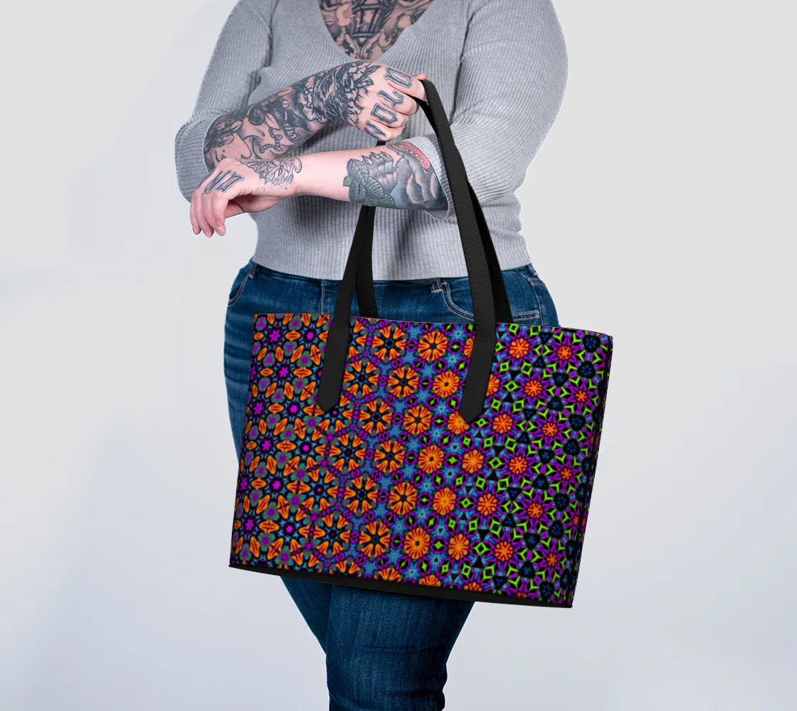 INNER VISUALS VEGAN LEATHER TOTE BAG | CAMERON GRAY