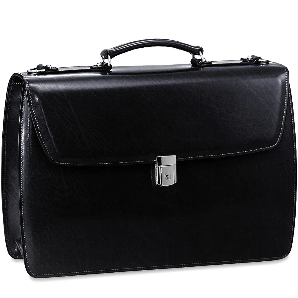 Jack Georges Elements Collection Double Gusset Flapover Briefcase