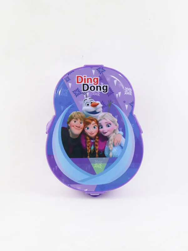 Kids Ding Dong Lunch Box with Fork & Spoon F Purple