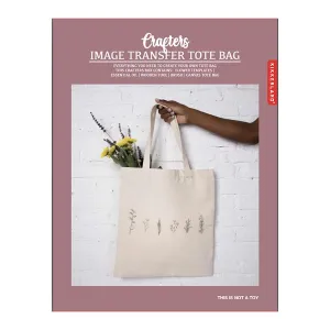 Kikkerland Crafters Image Transfer Tote Bag