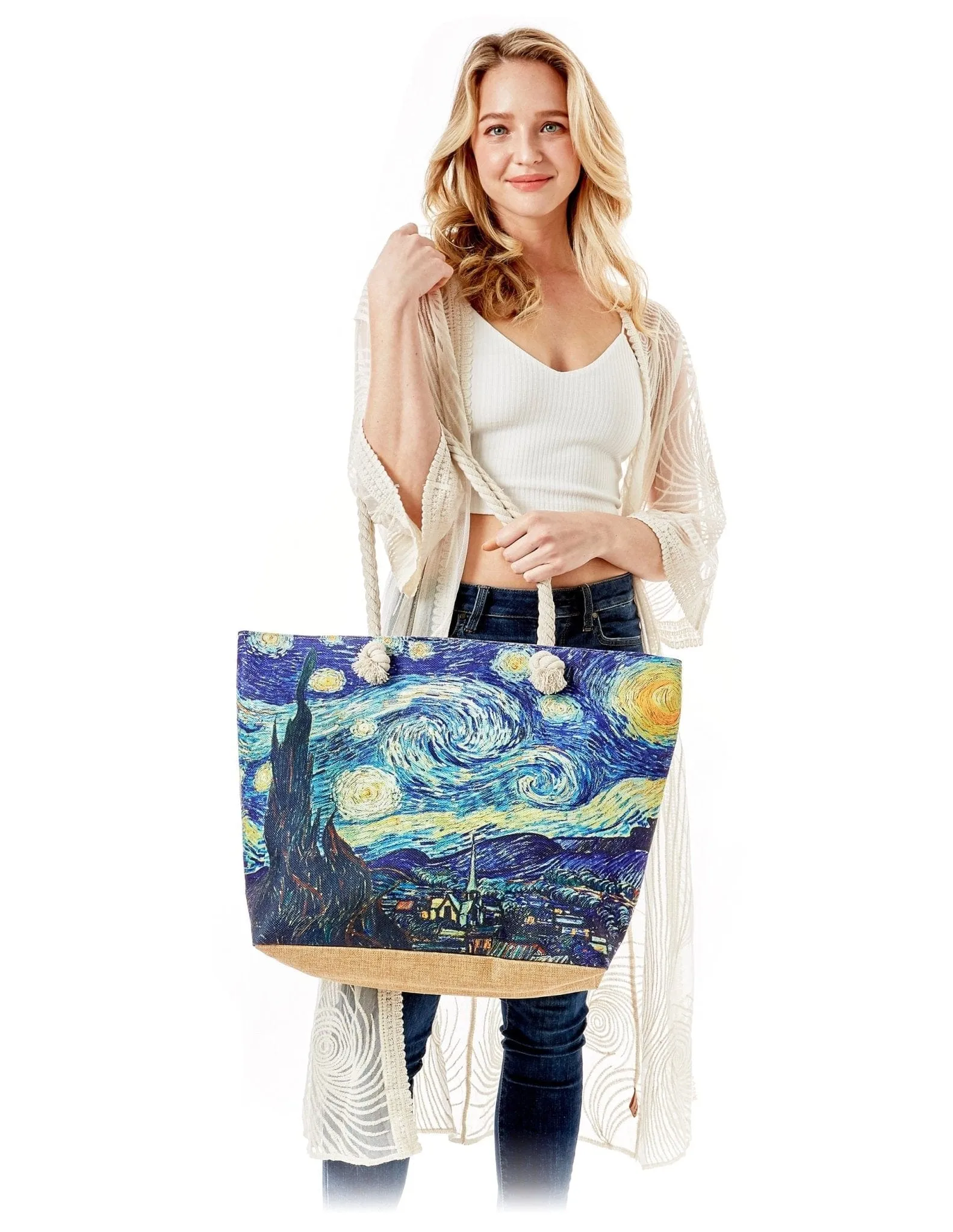 LOA320 Starry Night Beach Tote