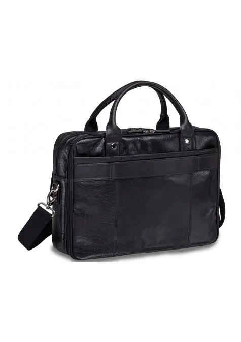 Mancini Arizona Double Compartment Briefcase for 15.6'' Laptops