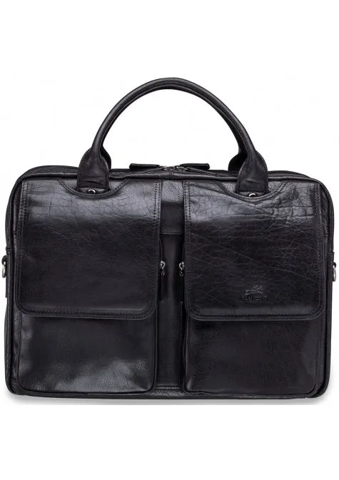 Mancini Arizona Double Compartment Briefcase for 15.6'' Laptops