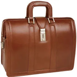 McKlein V Series 8334 Morgan 17" Litigator Laptop Brief Full Grain Oil Tanned Leather