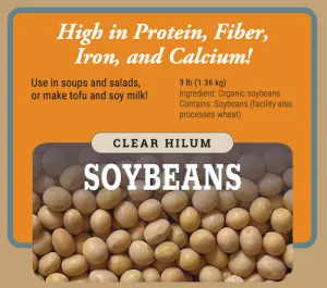 Organic Soybeans (Clear Hilum) Wholesale