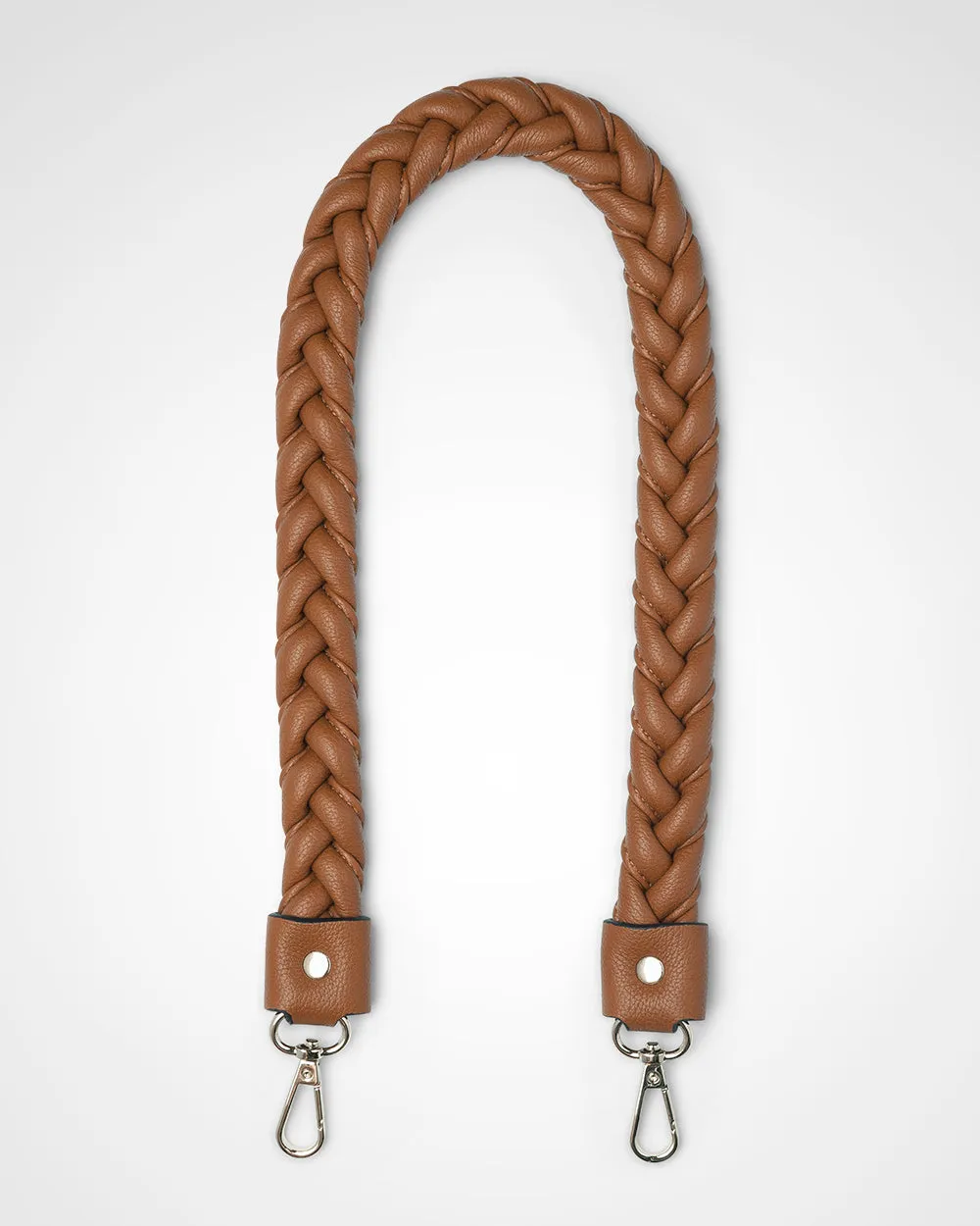 Pia Crescent Shoulder Bag With Crossbody Strap   Plait Strap