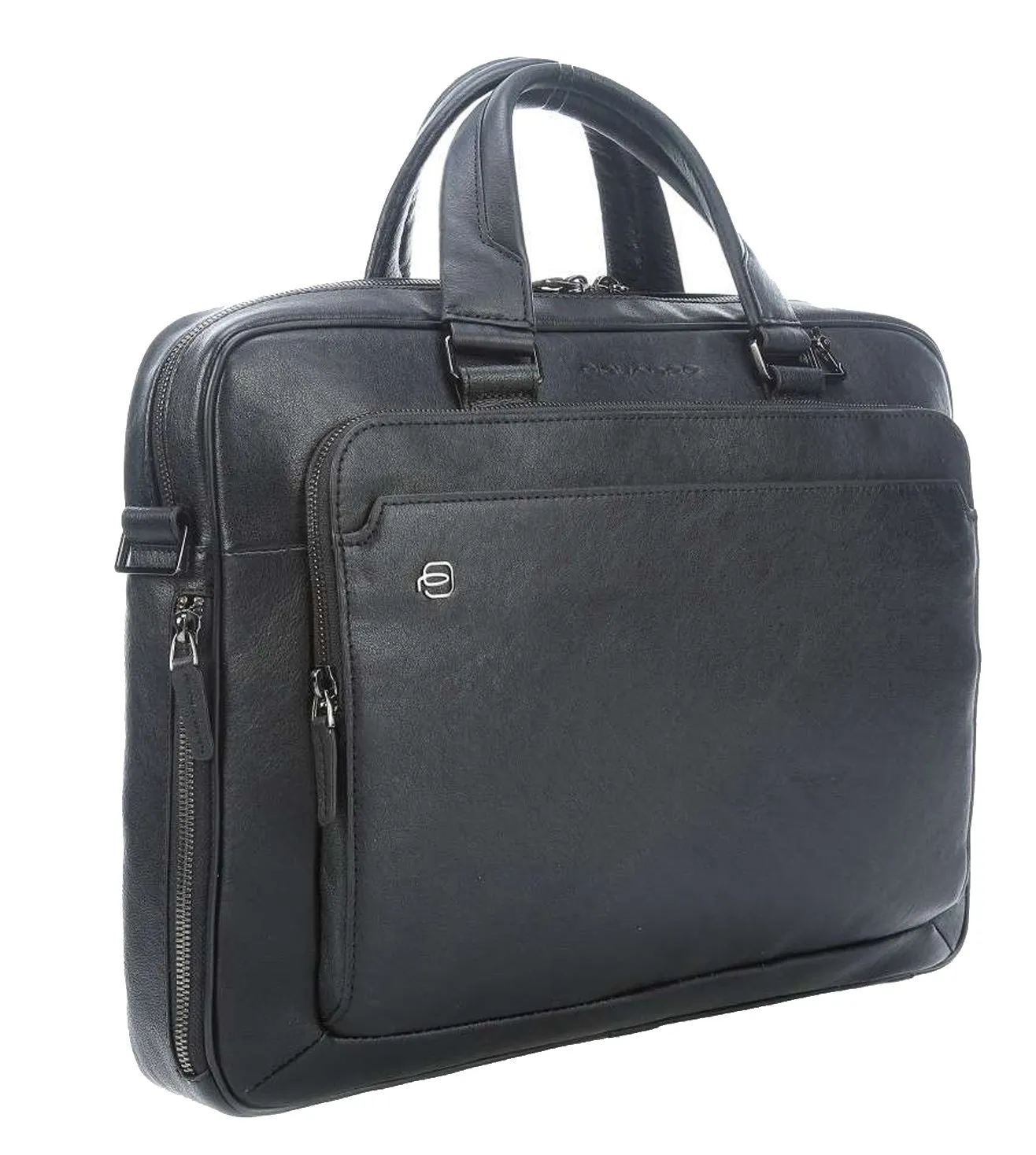 Piquadro Black Square Men's Laptop Briefcase