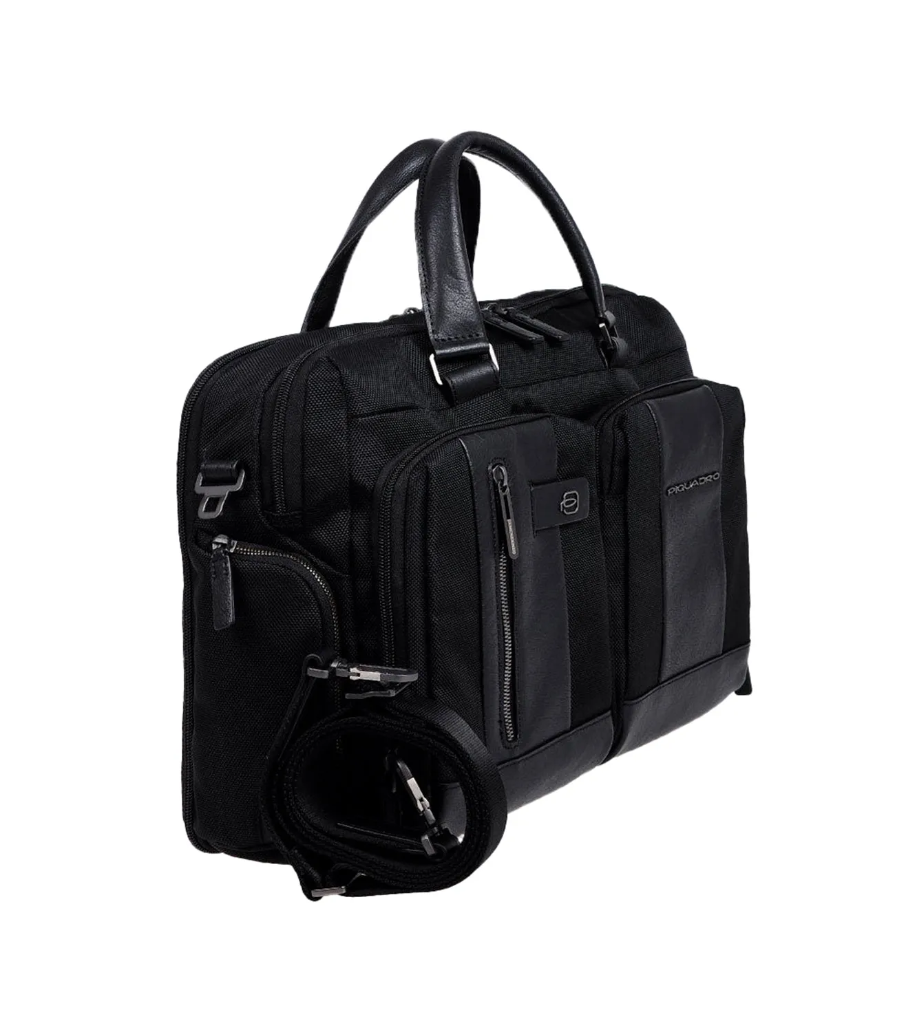 Piquadro Brief Men's Black Laptop Briefcase