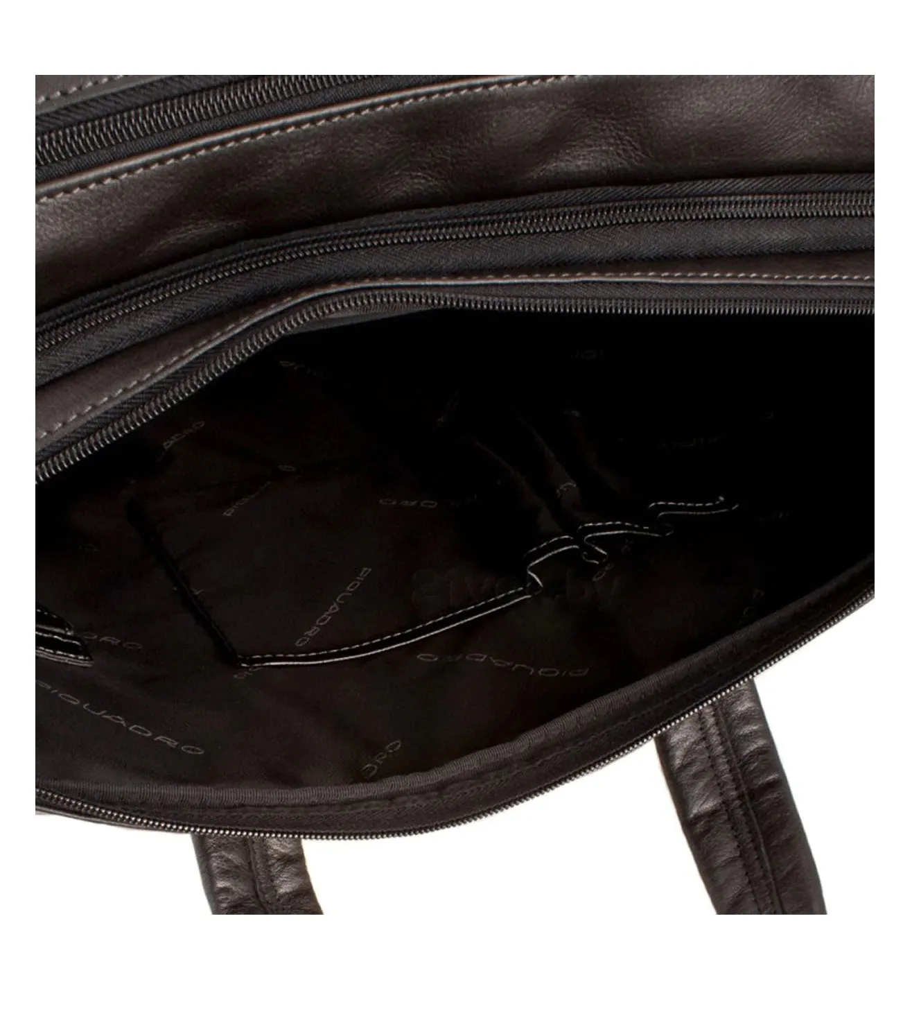 Piquadro Vibe Unisex Black Laptop Briefcase