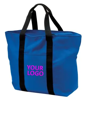 Port Authority All-Purpose Custom Tote, Royal/ Black