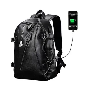 Rock Style Backpacks with External USB Charge