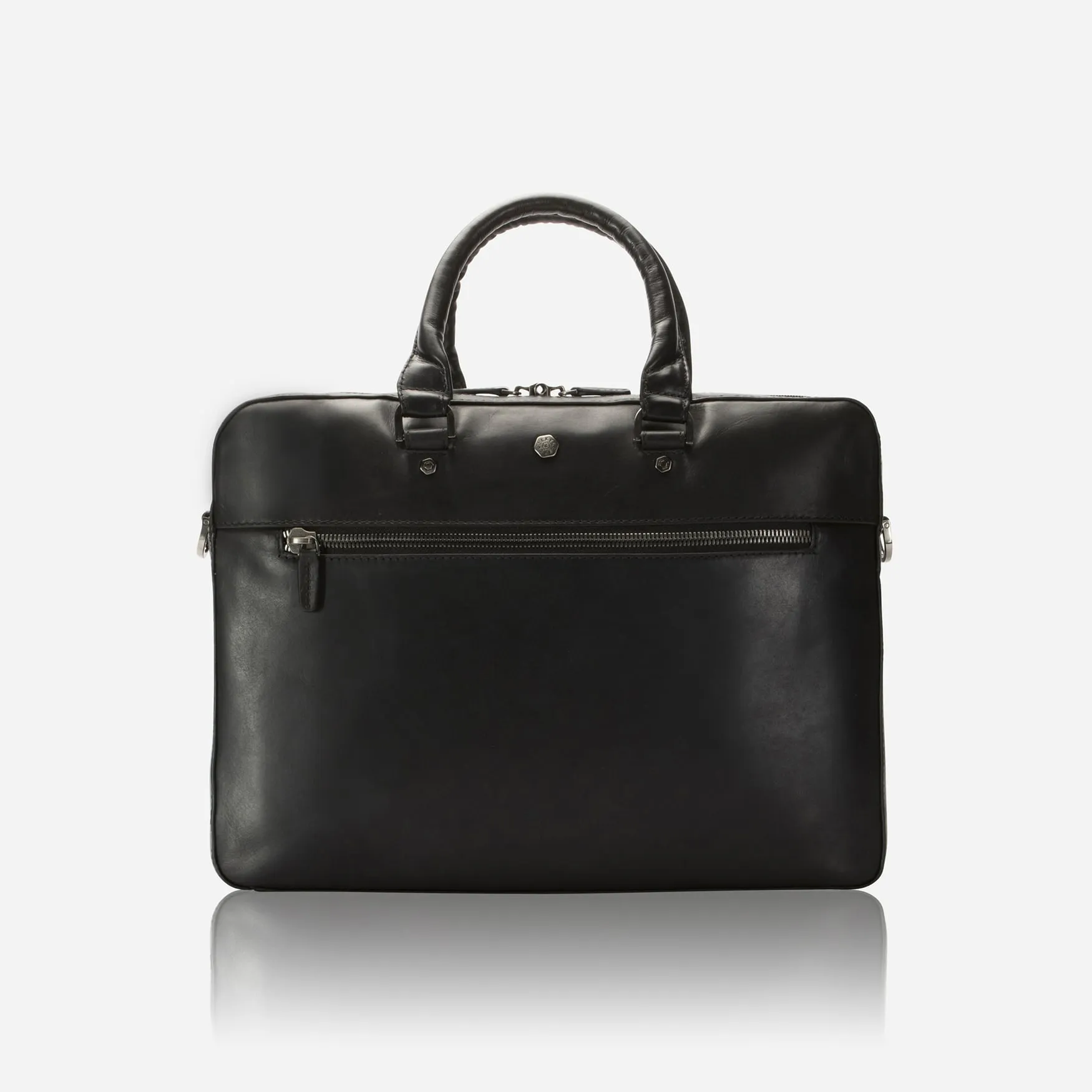 Slim Zip Top Briefcase