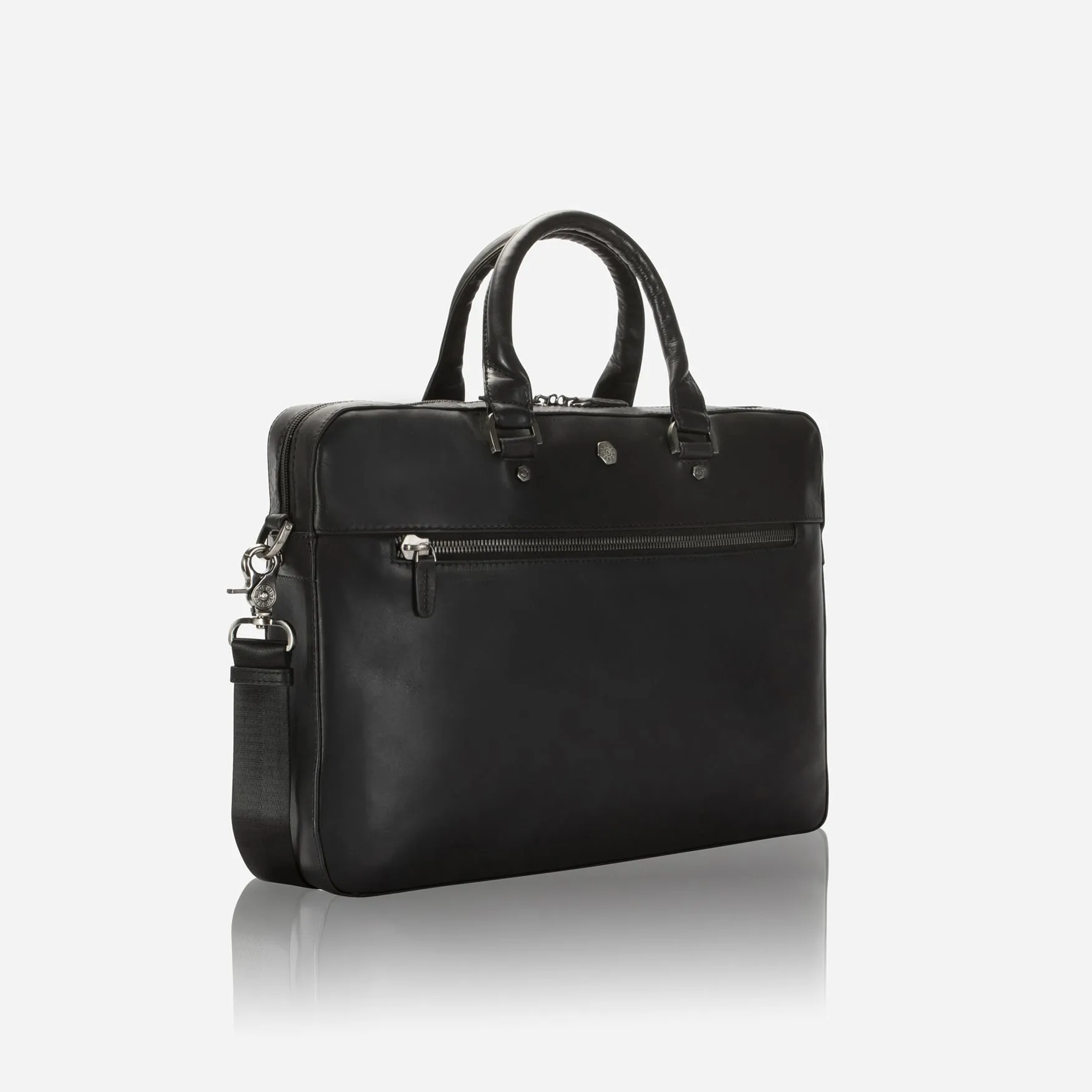 Slim Zip Top Briefcase