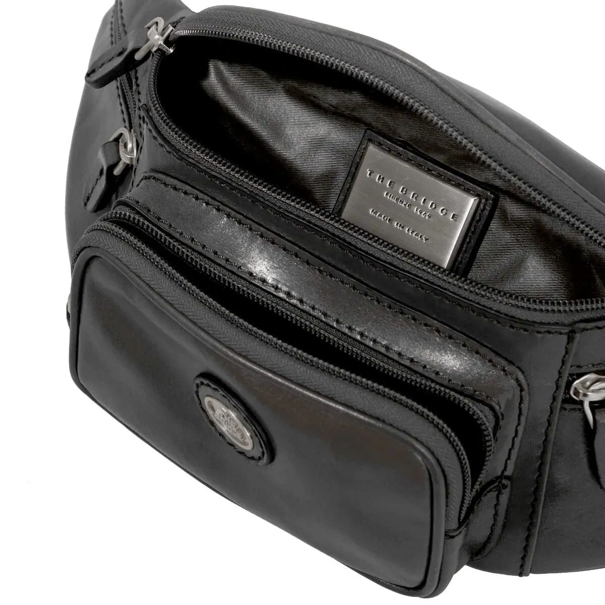 The Bridge Story Viaggio Leather Waist Pouch with Pockets