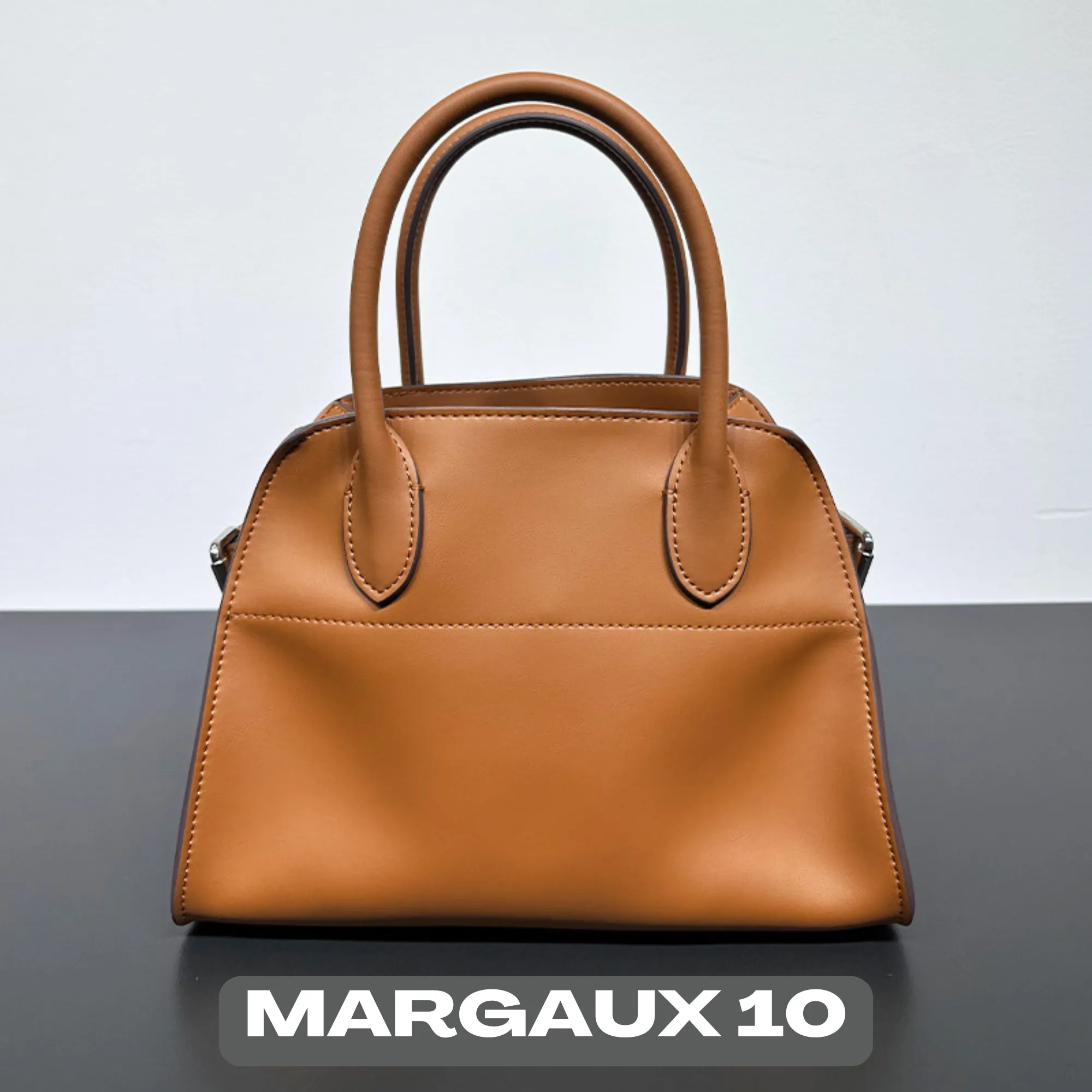 The Row Margaux Inspired Leather Bag | Without Logo