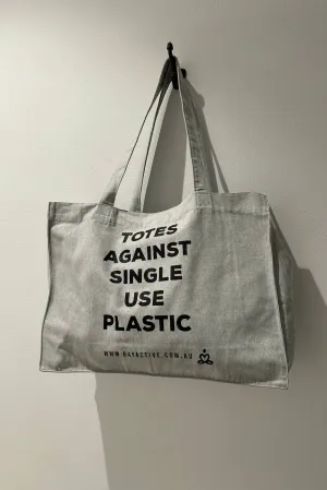 Totes Against Single Use Plastic Bag - Grey