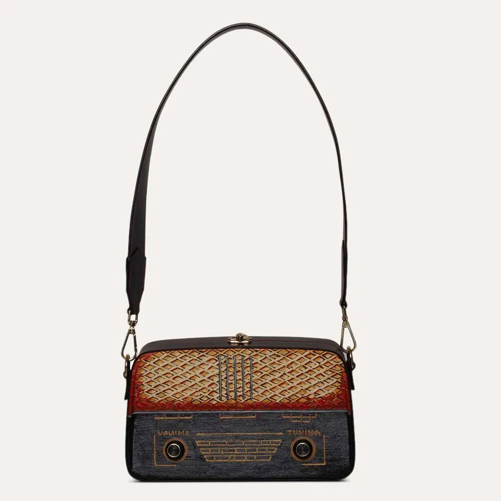 Vintage Radio Satchel Bag