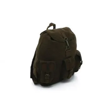 Vintage Style Canvas Wayfarer Backpack w/ Leather Accents